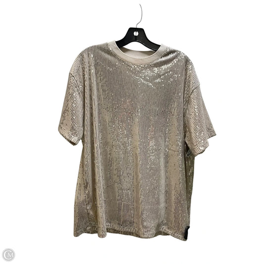 Top Short Sleeve By Altard State In Tan, Size: S