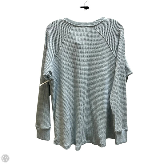 Top Long Sleeve By American Eagle In Blue, Size: L