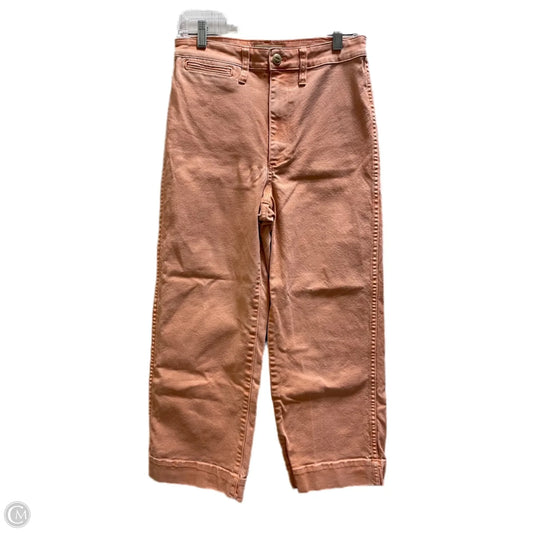 Jeans Straight By Madewell In Pink, Size: 4