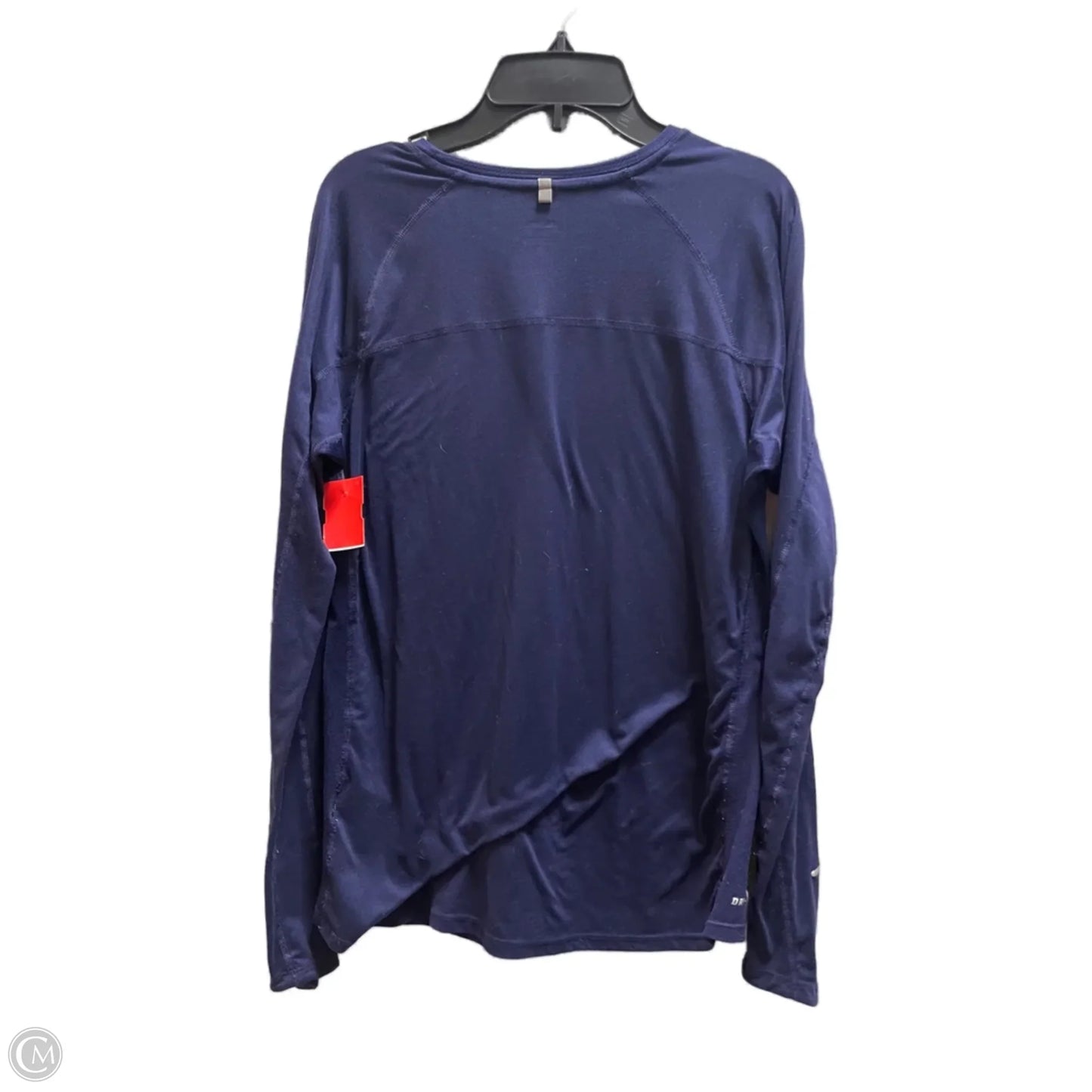 Athletic Top Long Sleeve Crewneck By Nike Apparel In Blue, Size: L