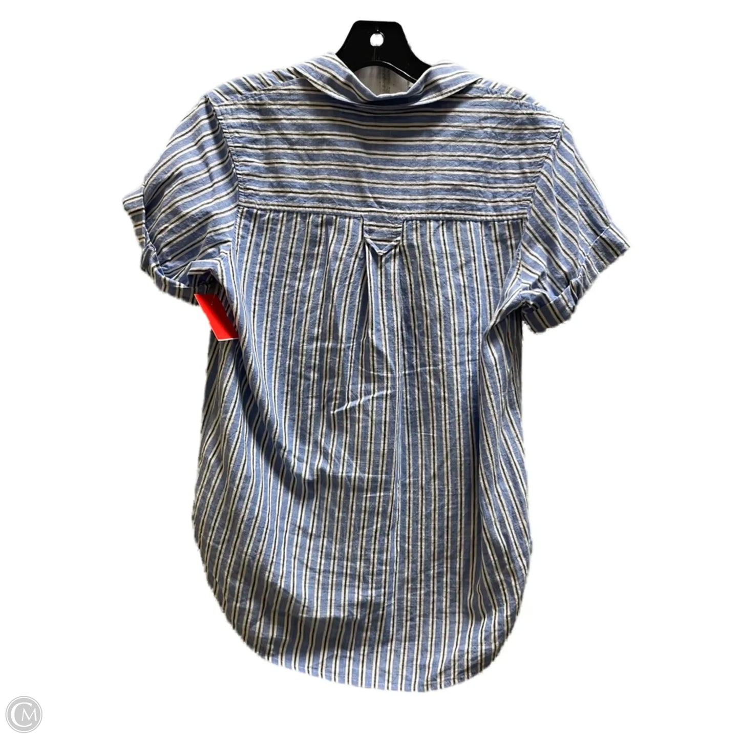 Top Short Sleeve By Madewell In Striped Pattern, Size: Xxs