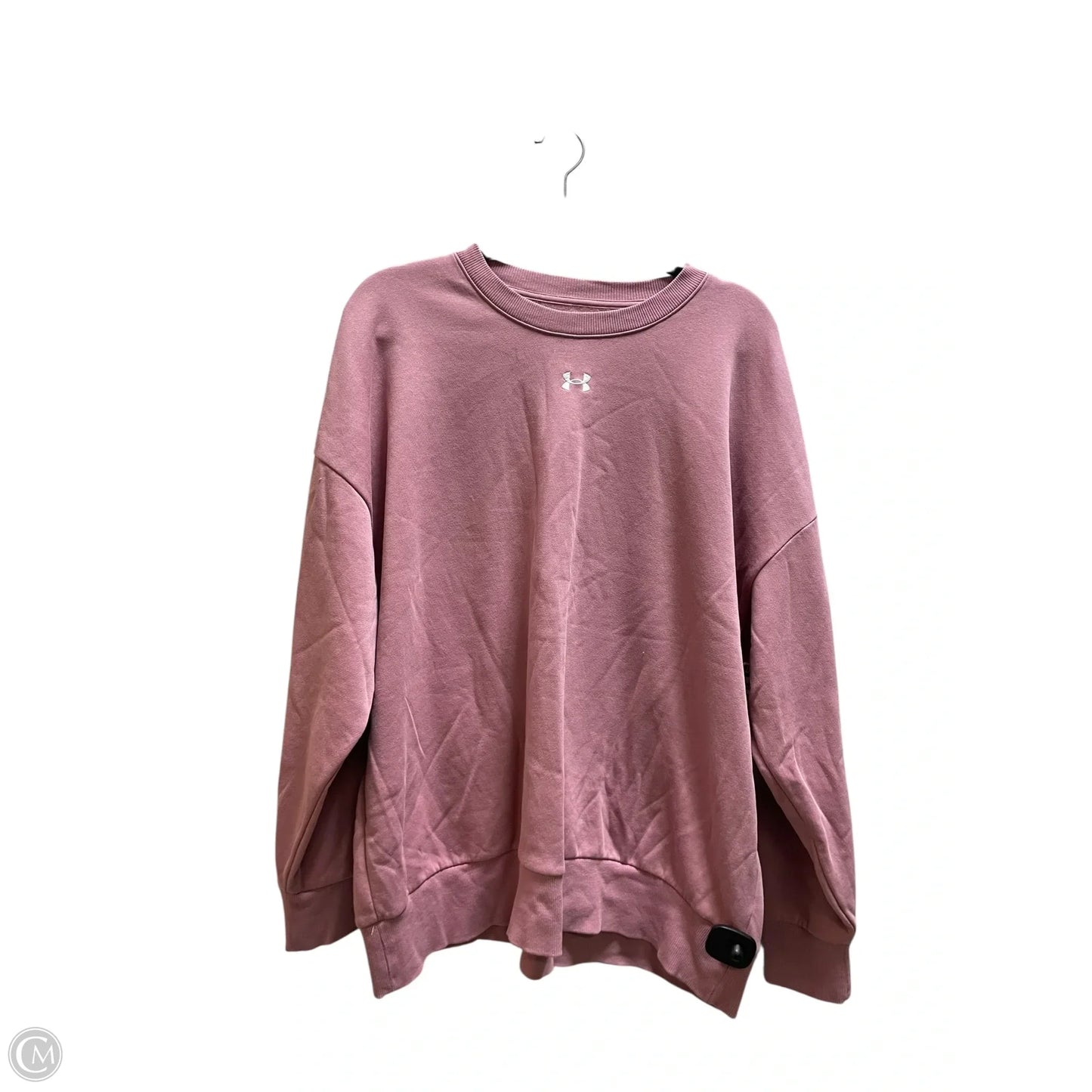 Sweatshirt Crewneck By Under Armour In Pink, Size: M