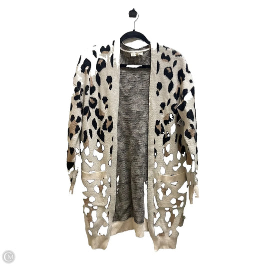 Cardigan By Entro In Animal Print, Size: M
