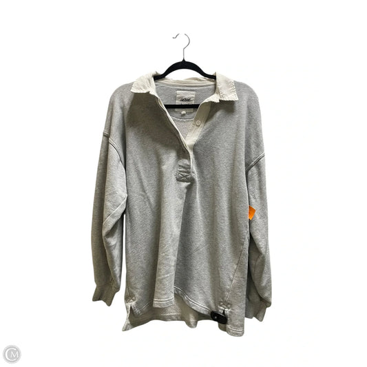 Top Long Sleeve By Aerie In Grey, Size: S