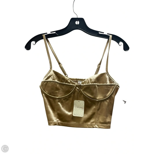 Top Sleeveless By Free People In Gold, Size: S
