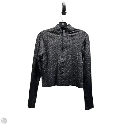 Athletic Top Long Sleeve Collar By Lululemon In Black, Size: S