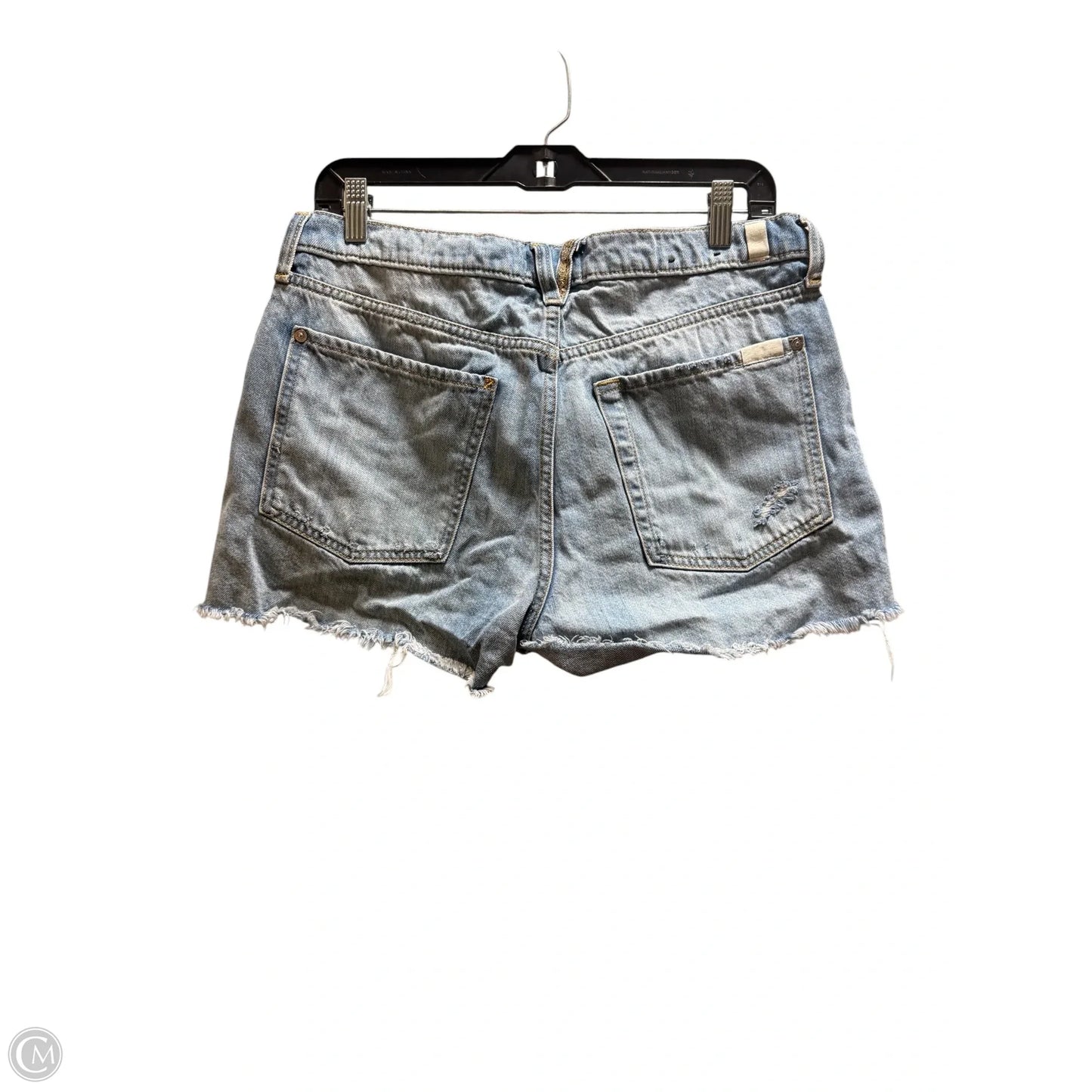Shorts By 7 For All Mankind In Blue Denim, Size: 10