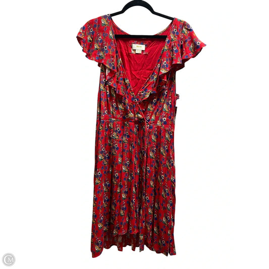 Dress Casual Maxi By Anthropologie In Red, Size: Xl