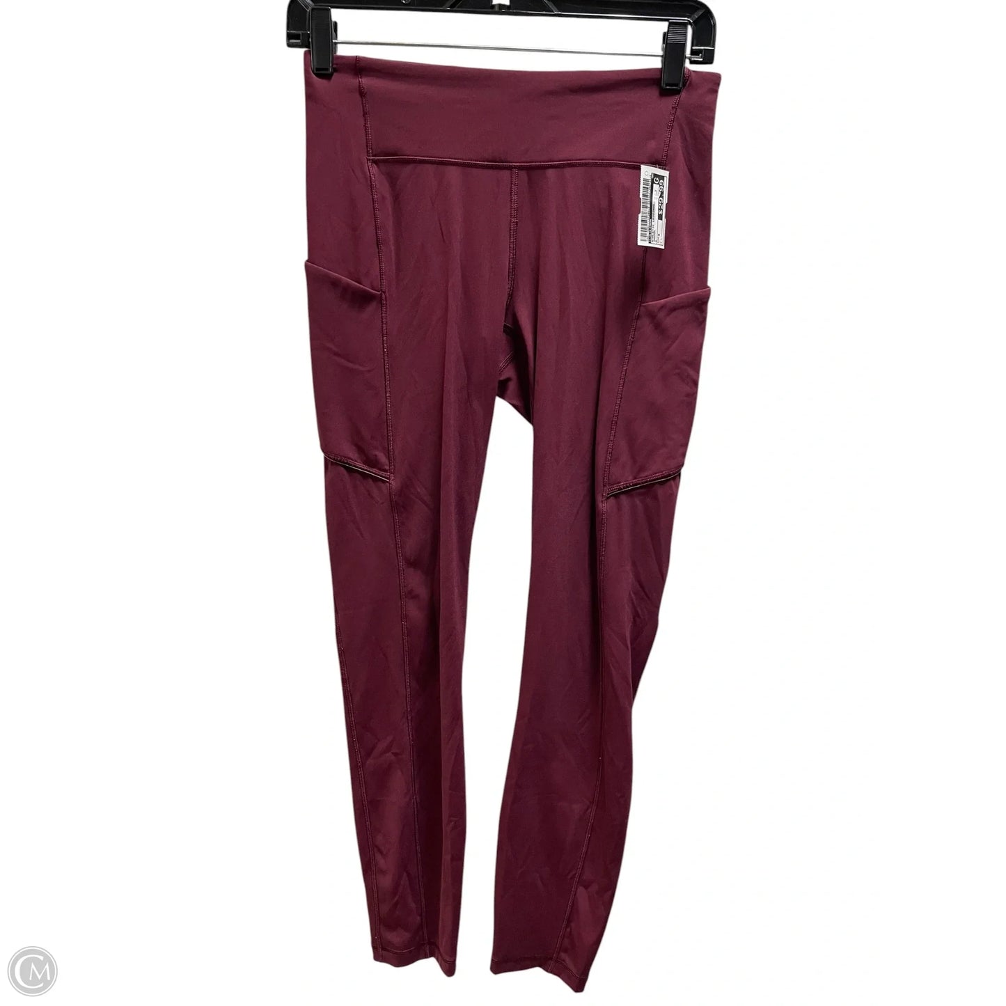 Athletic Leggings By Lululemon In Maroon, Size: 6