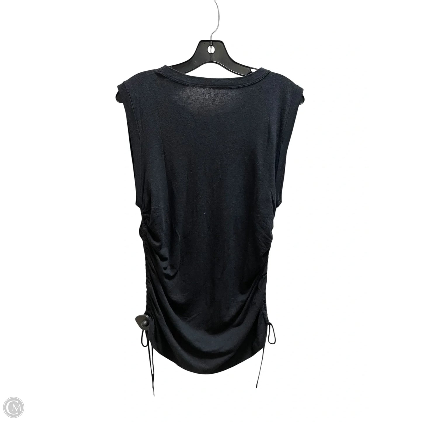 Top Sleeveless By Loft In Black, Size: M