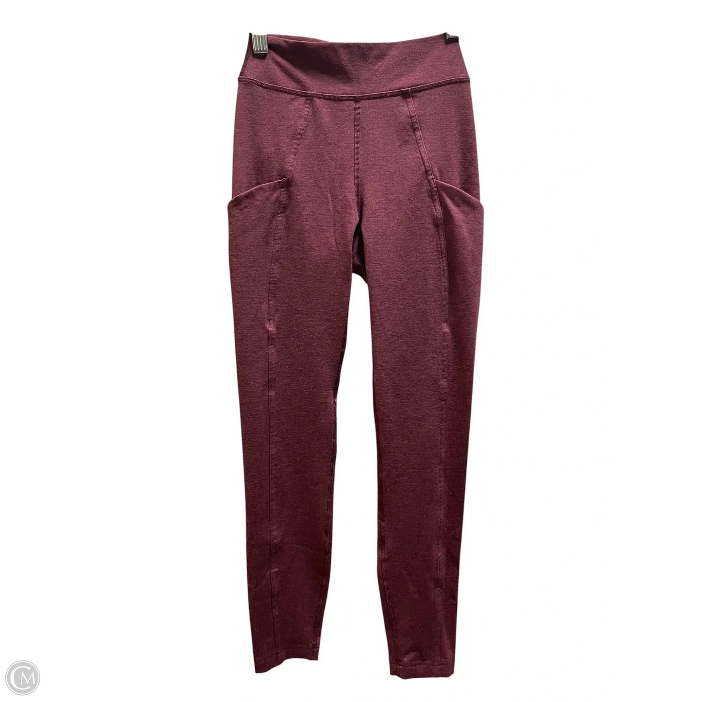 Athletic Leggings By Lululemon In Maroon, Size: 4
