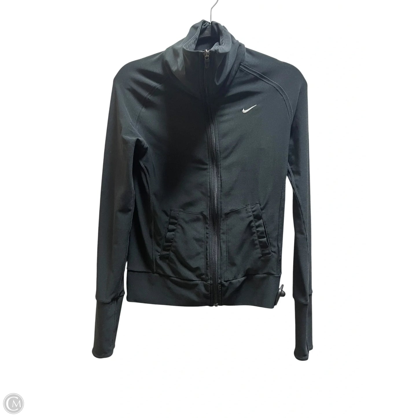 Athletic Jacket By Nike Apparel In Black, Size: Xs