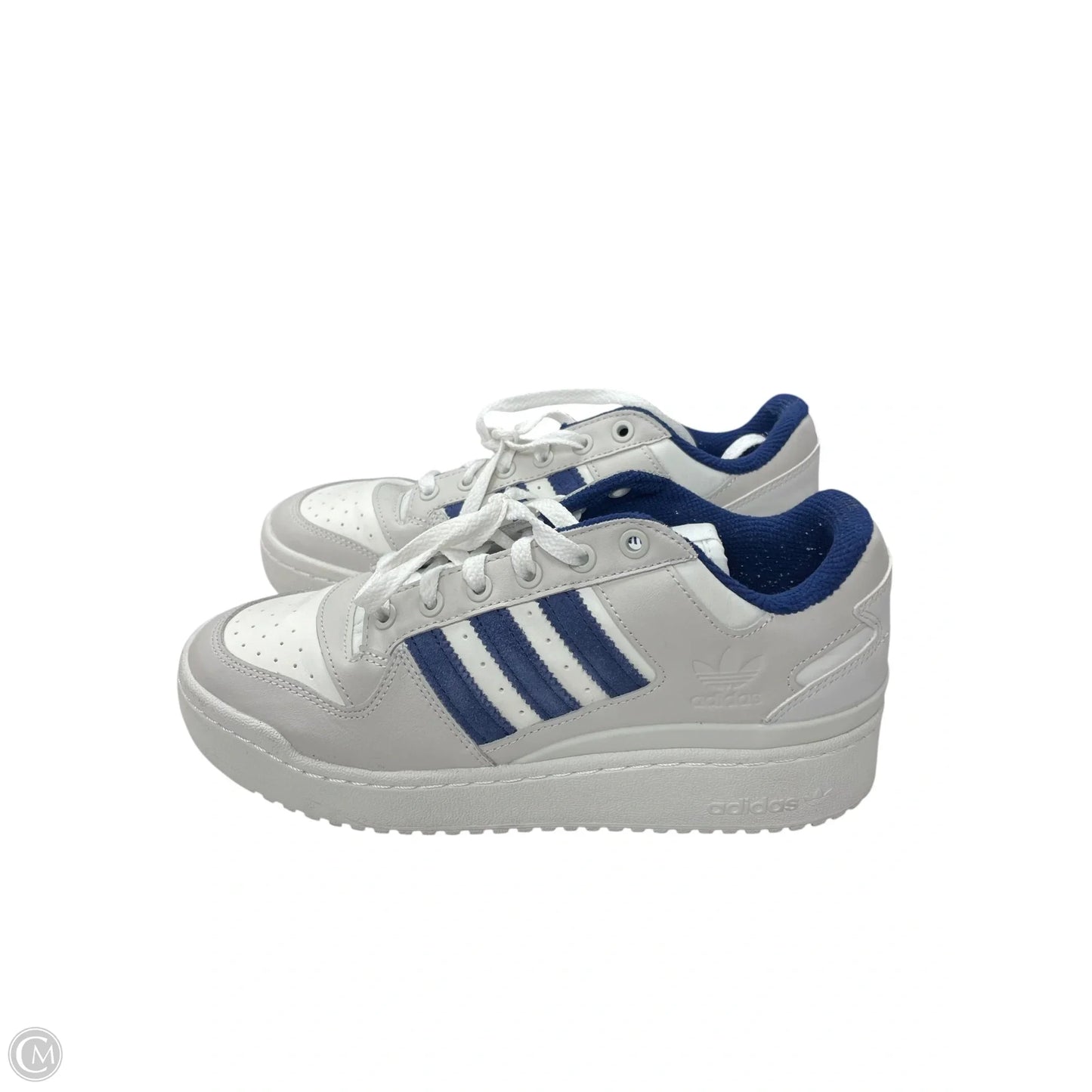 Shoes Sneakers By Adidas In Blue & Grey, Size: 8.5
