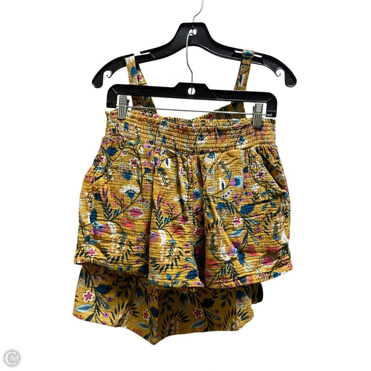 Shorts Set By Joyspun In Yellow, Size: M