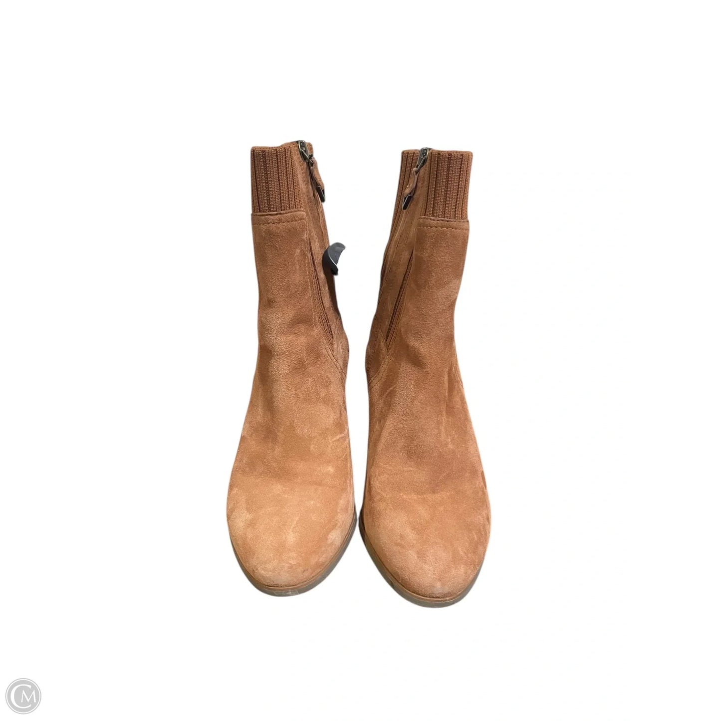 Boots Ankle Heels By Vionic In Brown, Size: 9