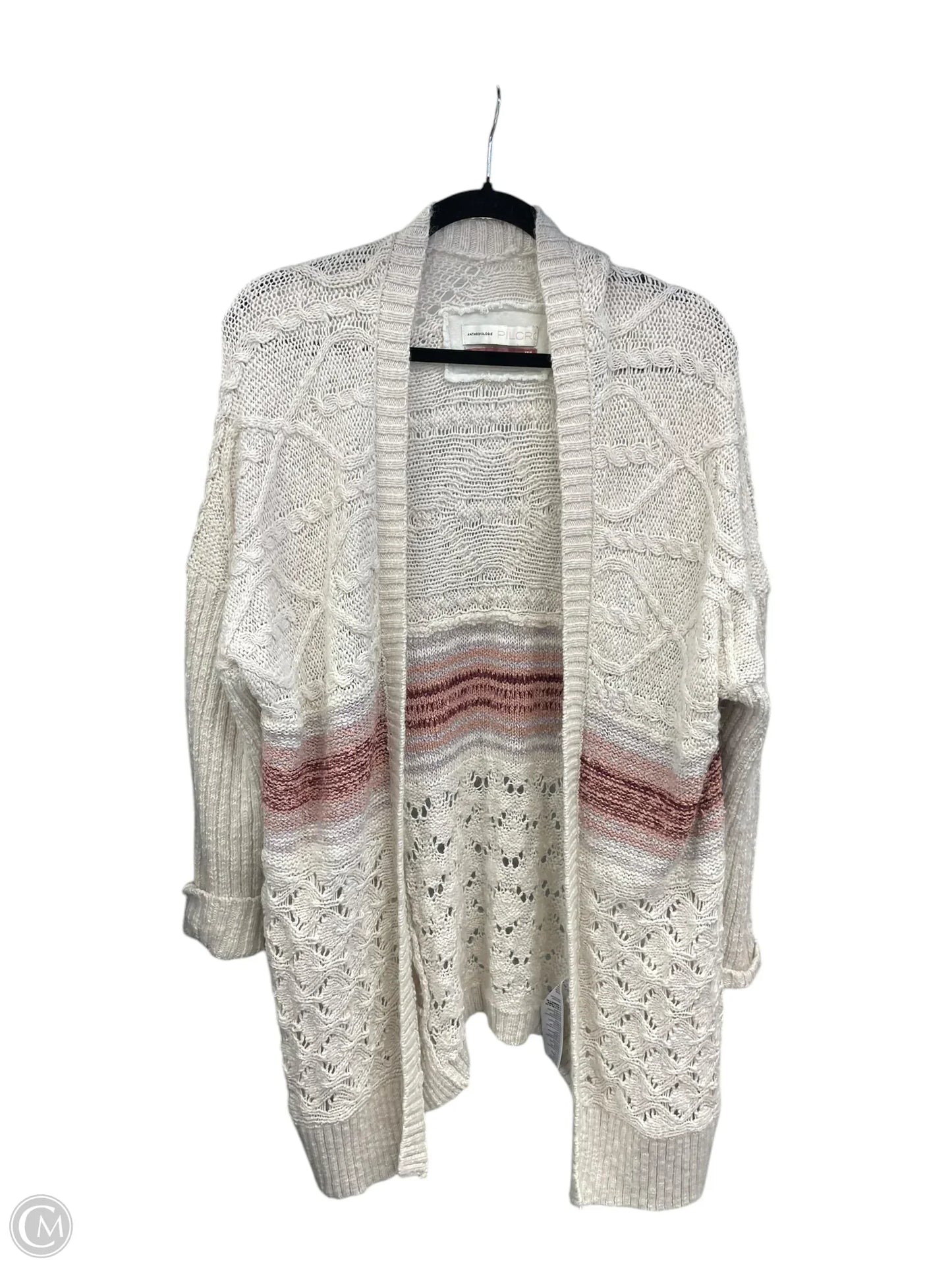Sweater Cardigan By Anthropologie In Cream, Size: Xs