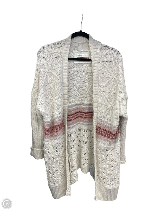 Sweater Cardigan By Anthropologie In Cream, Size: Xs