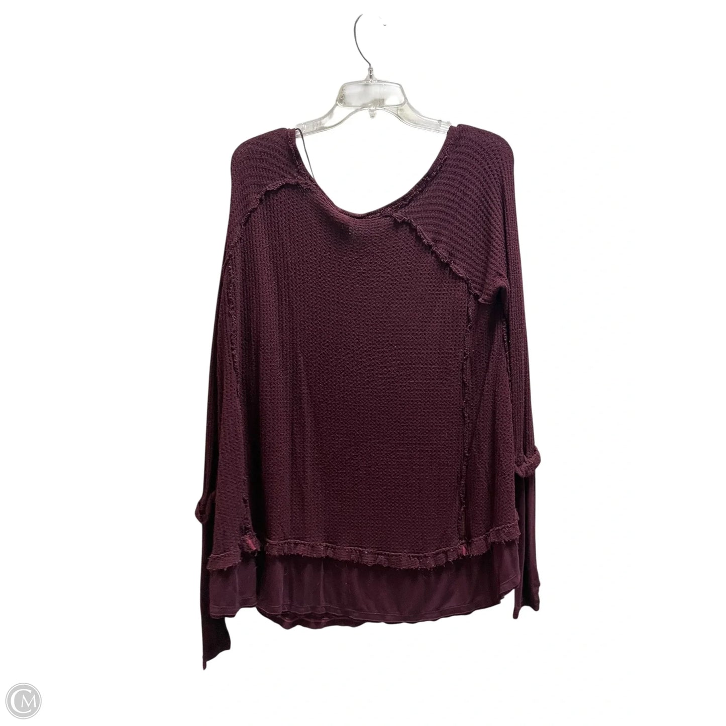 Top Long Sleeve By We The Free In Purple, Size: S