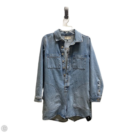Romper By Madewell In Blue Denim, Size: Xs