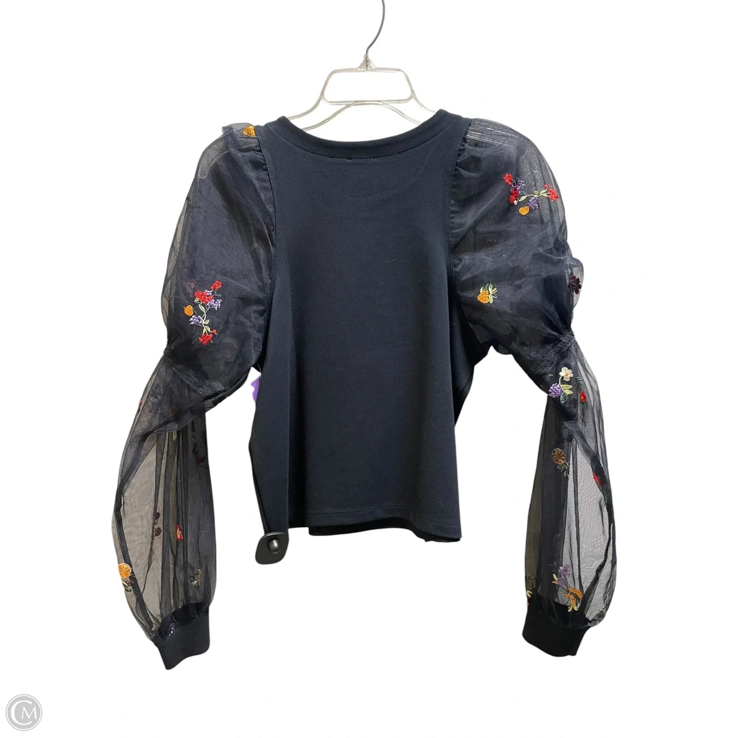 Top Long Sleeve By Maeve In Black, Size: S