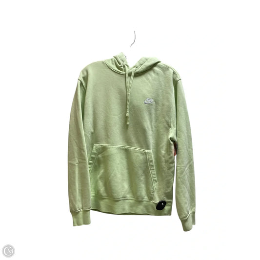 Sweatshirt Hoodie By Nike In Green, Size: S