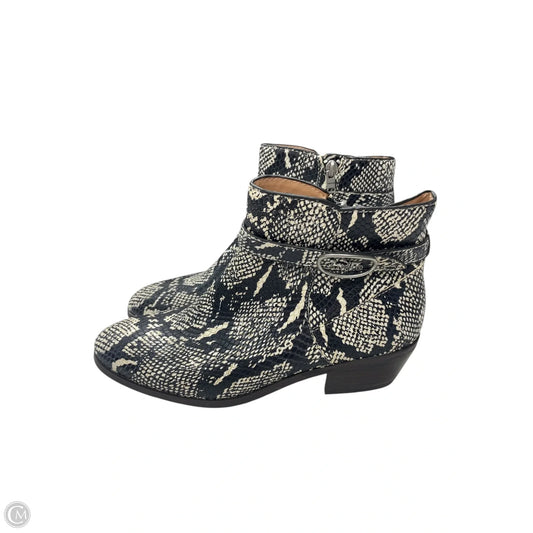 Boots Designer By Coach In Snakeskin Print, Size: 9.5