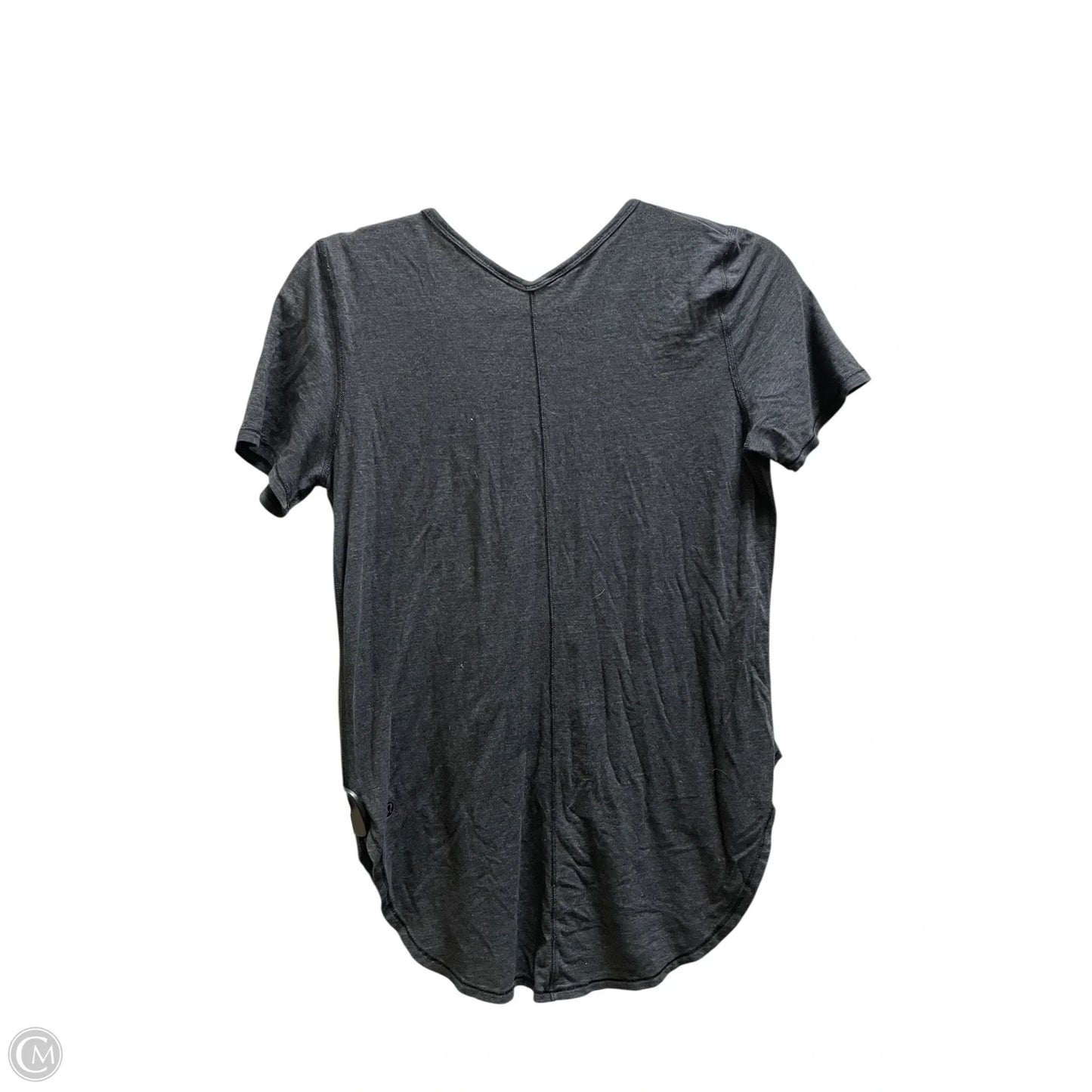 Top Short Sleeve By Lululemon In Grey, Size: 4