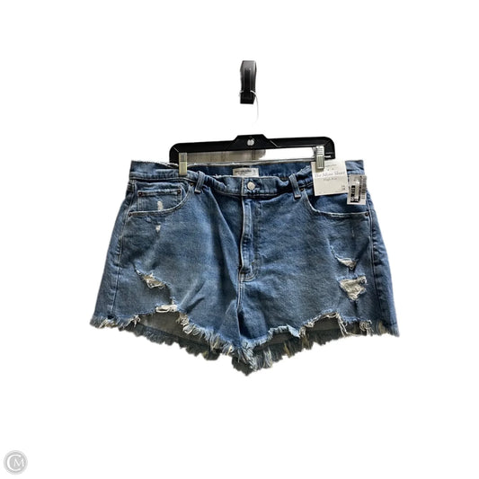 Shorts By Abercrombie And Fitch In Blue Denim, Size: 18