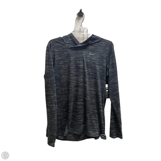 Athletic Sweatshirt Hoodie By Nike In Black, Size: L