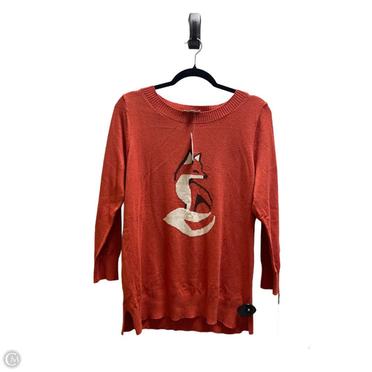 Sweater By Loft In Orange, Size: L