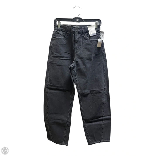 Jeans Wide Leg By Gap In Black Denim, Size: 2