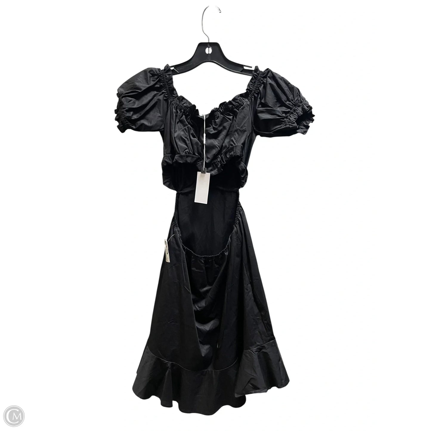 Dress Casual Midi By Astr In Black, Size: Xs