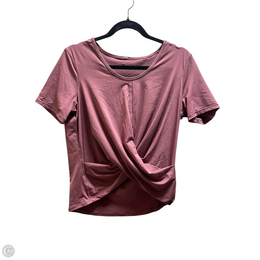 Top Short Sleeve By Lululemon In Pink, Size: M