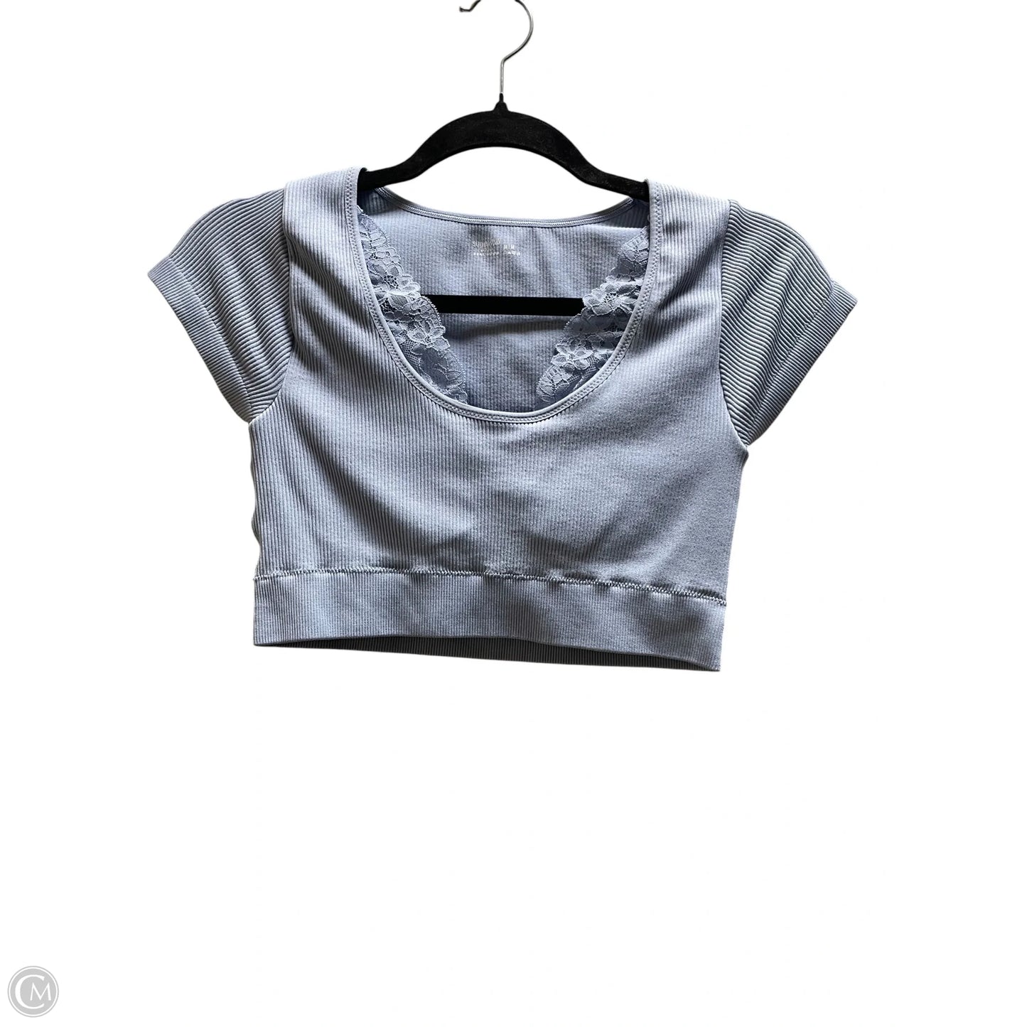 Top Short Sleeve By Aerie In Blue, Size: M