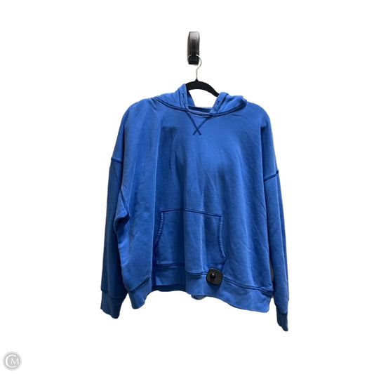 Sweatshirt Hoodie By American Eagle In Blue, Size: L