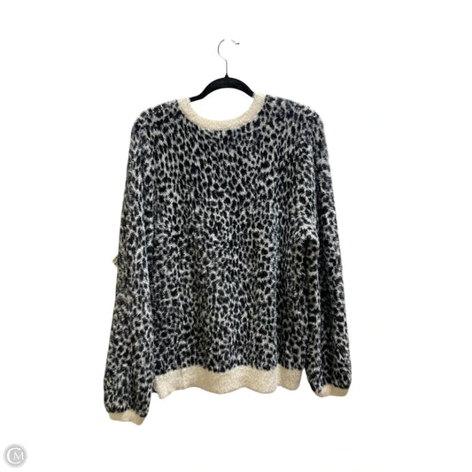 Sweater By Loft In Grey, Size: Xl