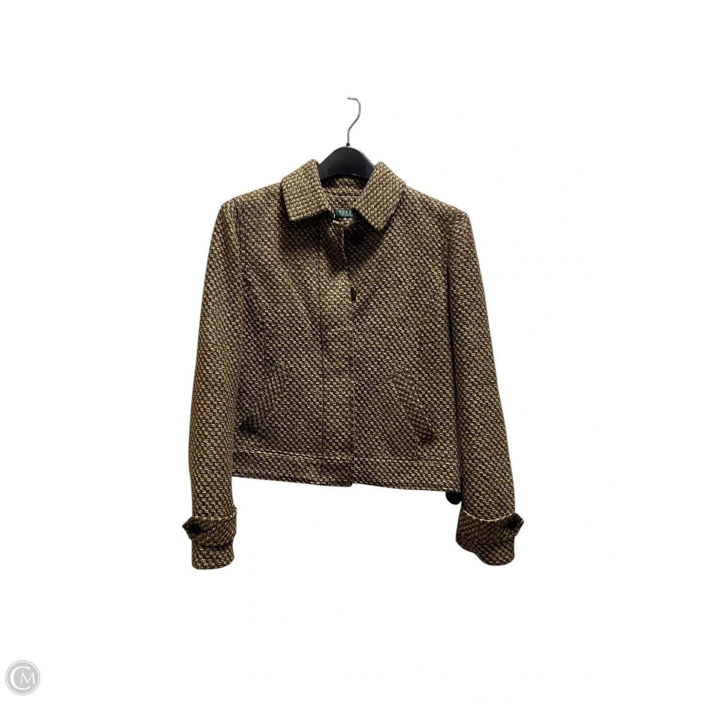 Coat Wool By Lauren By Ralph Lauren In Brown, Size: 4