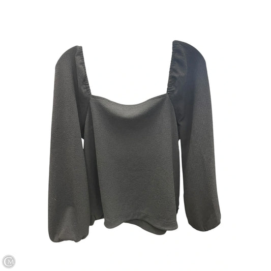 Top Long Sleeve By Madewell In Black, Size: L