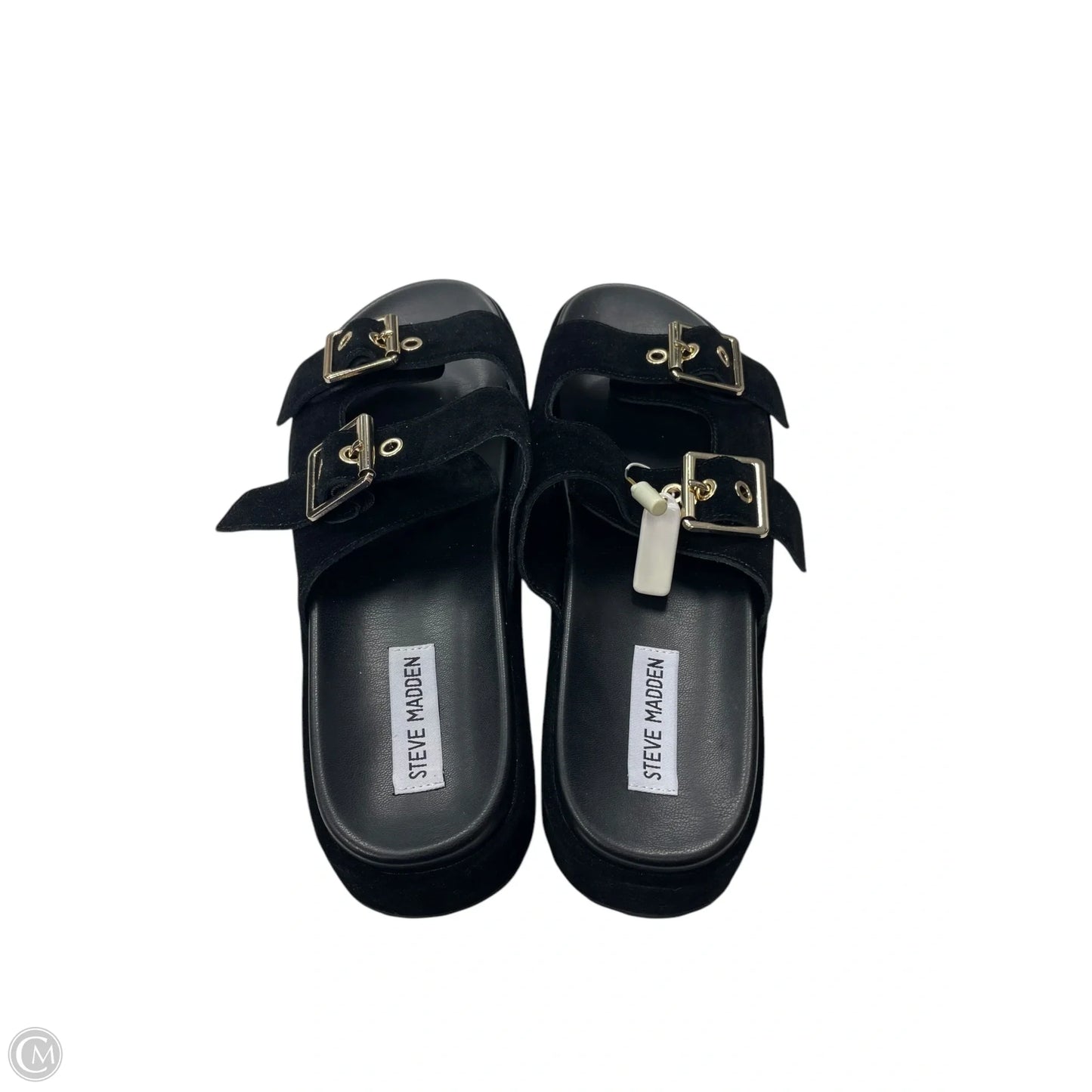 Sandals Flats By Steve Madden In Black, Size: 10