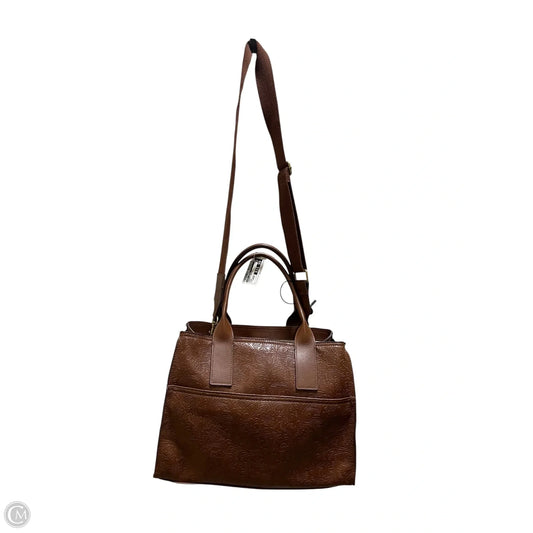 Handbag Leather By Lucky Brand, Size: Large