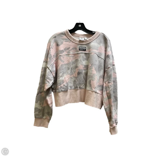 Sweatshirt Crewneck By Adidas In Pink, Size: L