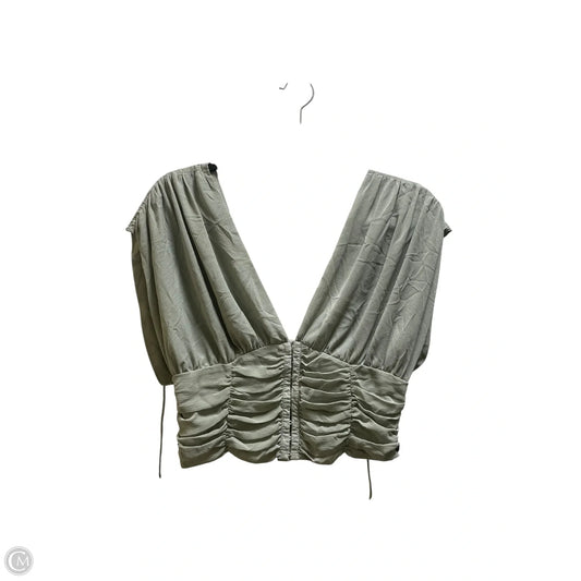 Top Short Sleeve By Free People In Green, Size: S