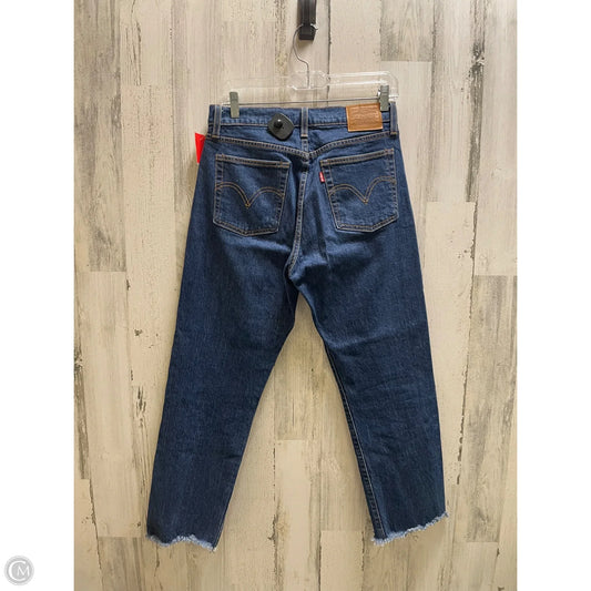 Jeans Straight By Levis In Blue Denim, Size: 28