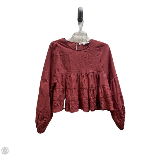 Top Long Sleeve By Altard State In Red, Size: S