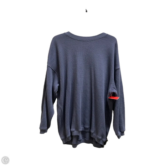 Top Long Sleeve By Aerie In Blue, Size: S