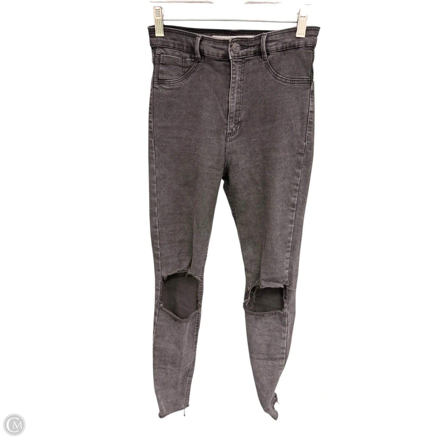 Jeans Skinny By Zara In Black Denim, Size: 6