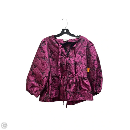 Top Long Sleeve By Entro In Purple, Size: L