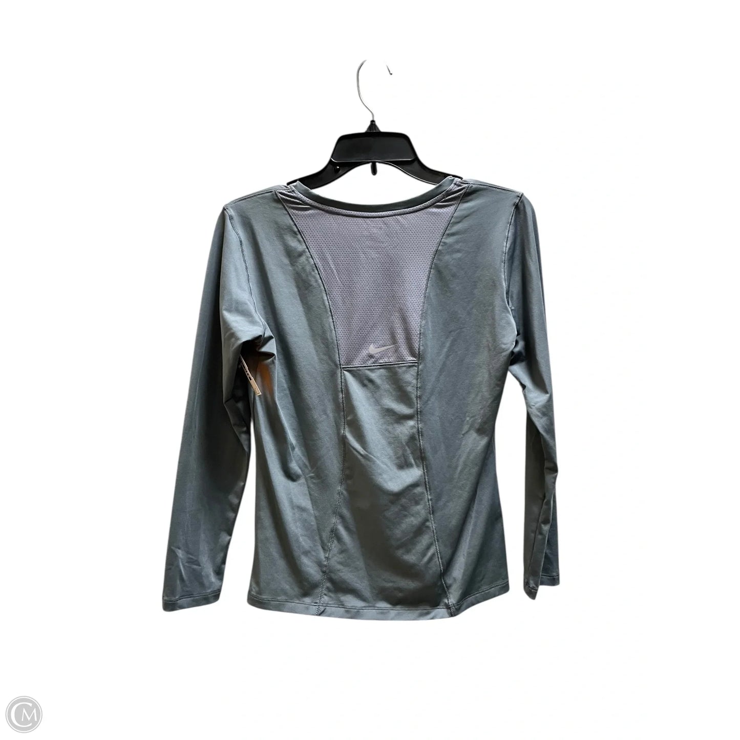 Athletic Top Long Sleeve Crewneck By Nike In Grey, Size: L