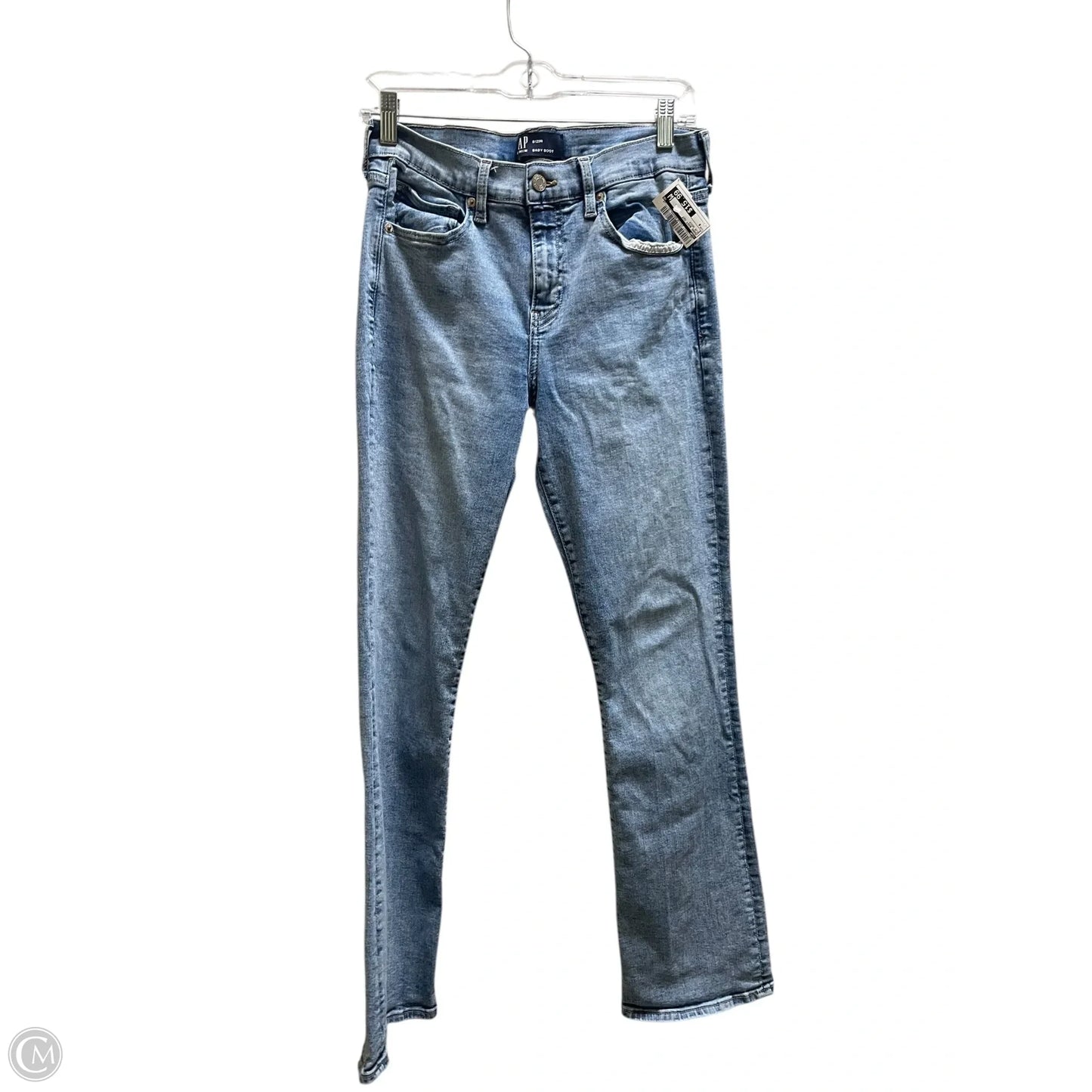 Jeans Boot Cut By Gap In Blue Denim, Size: 8