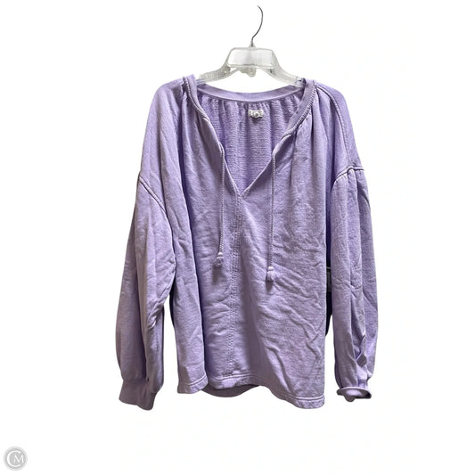 Top Long Sleeve By Aerie In Purple, Size: L